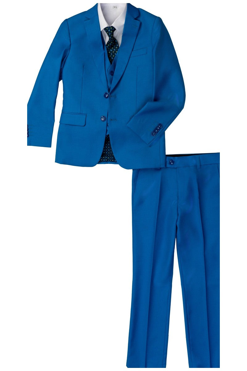 Geoffrey Beene "Austin" Kids Ocean Blue 5-Piece Suit