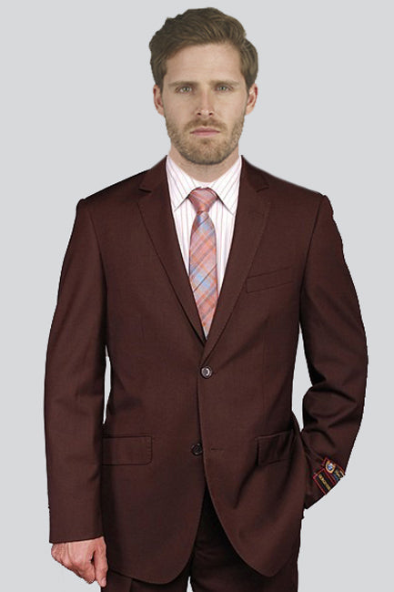 Giorgio Fiorelli Giorgio Fiorelli Solid Brown Suit (2-Piece Set)