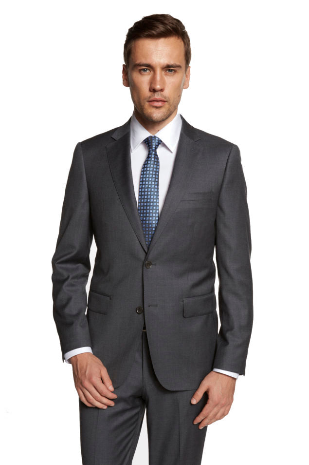 Giorgio Fiorelli Giorgio Fiorelli Solid Medium Grey Suit (2-Piece Set)