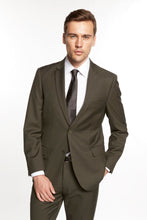 Giorgio Fiorelli Giorgio Fiorelli Solid Olive Suit (2-Piece Set)