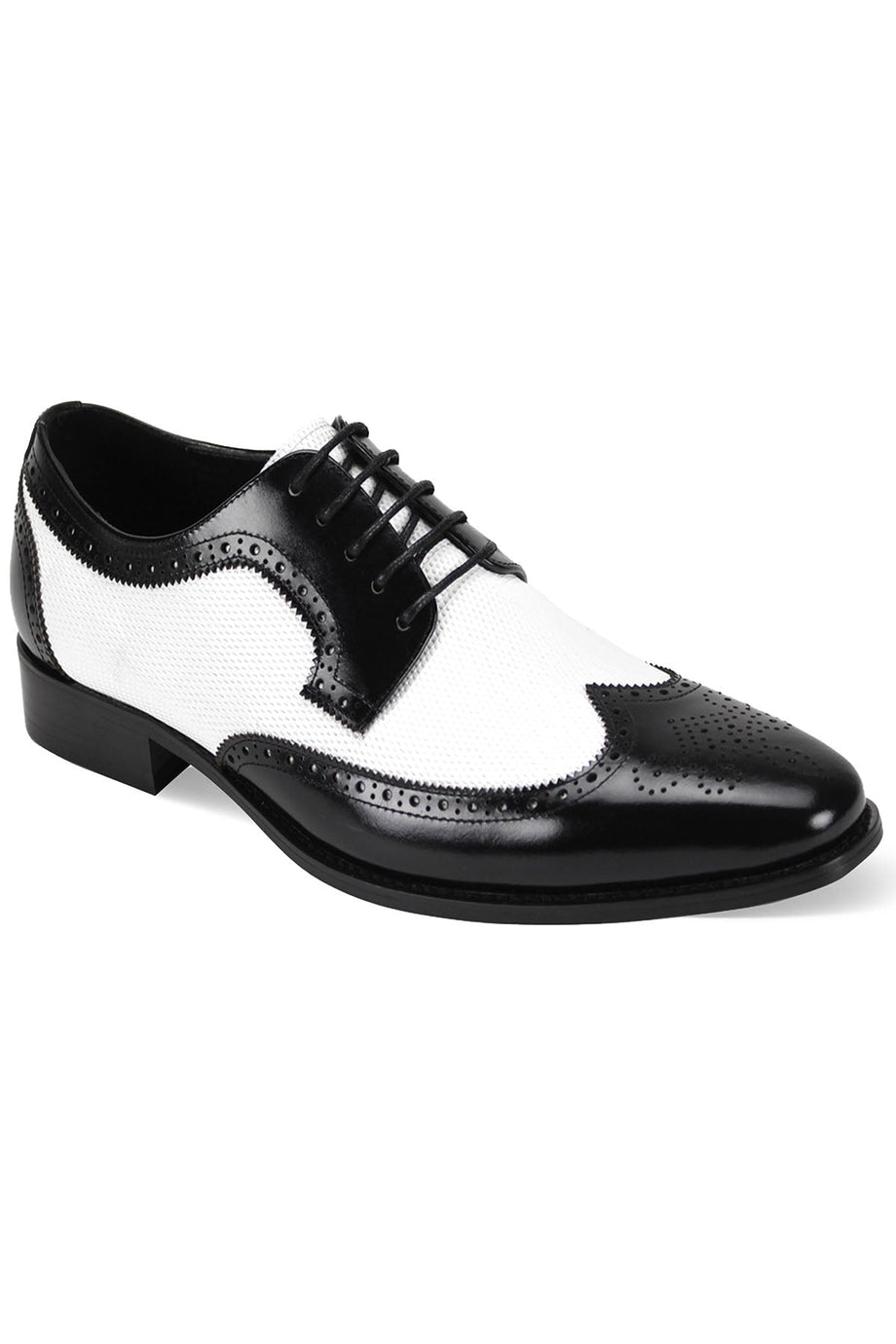 Giorgio Venturi "Wingtip Spectator" Black & White Shoes