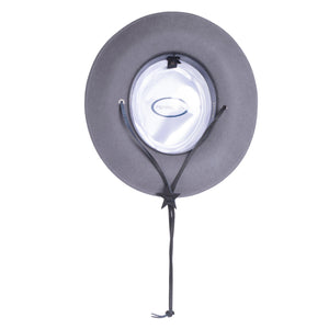 Grey Wide Brim Fedora - Earp - Ferrecci USA 
