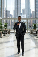 "Havana" Black Tuxedo Jacket (Separates)