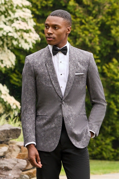 Ike Behar "Monroe" Grey Tuxedo Jacket (Separates)