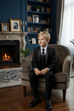 "Trent" Perry Ellis Kids Black 5-Piece Tuxedo