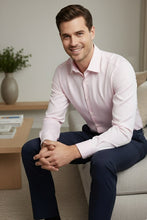 "Jamison" Pink Twill Spread Collar Dress Shirt