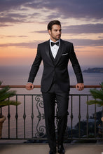 "Kingston" Black Tuxedo Jacket (Separates)