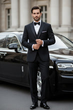 "Kingston" Black Tuxedo Jacket (Separates)