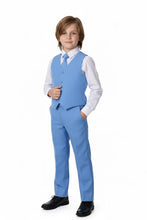 Little Tuxedos "Mason" Kids Cornflower Blue Suit (5-Piece Set)
