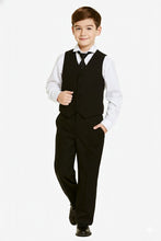 "Mason" Kids Dark Charcoal Suit (5-Piece Set)