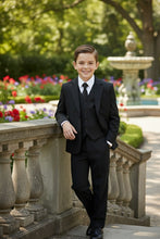 "Mason" Kids Dark Charcoal Suit (5-Piece Set)