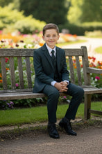 Little Tuxedos "Mason" Kids Hunter Green Suit (5-Piece Set)