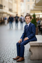 Little Tuxedos "Mason" Kids Indigo Suit (5-Piece Set)