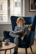 "Mason" Kids Medium Grey Suit (5-Piece Set)