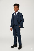 "Mason" Kids Navy Suit (5-Piece Set)