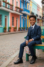 Little Tuxedos "Mason" Kids Navy Suit (5-Piece Set)