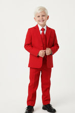 "Mason" Kids Red Suit (5-Piece Set)
