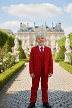 "Mason" Kids Red Suit (5-Piece Set)