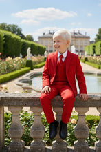 "Mason" Kids Red Suit (5-Piece Set)