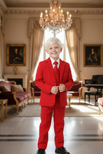 Little Tuxedos "Mason" Kids Red Suit (5-Piece Set)