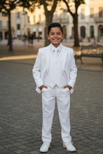 "Mason" Kids White Suit (5-Piece Set)