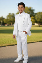 "Mason" Kids White Suit (5-Piece Set)