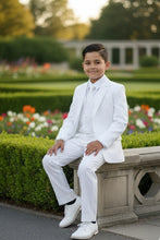 "Mason" Kids White Suit (5-Piece Set)