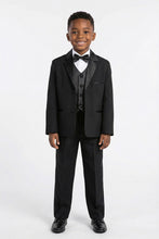 Little Tuxedos "Princeton" Kids Black Tuxedo (5-Piece Set)