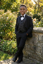 Little Tuxedos "Princeton" Kids Black Tuxedo (5-Piece Set)