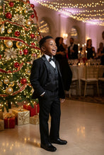 Little Tuxedos "Princeton" Kids Black Tuxedo (5-Piece Set)