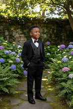Little Tuxedos "Princeton" Kids Black Tuxedo (5-Piece Set)