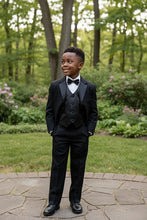 Little Tuxedos "Princeton" Kids Black Tuxedo (5-Piece Set)