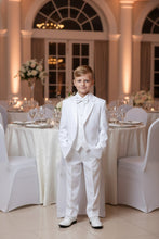 Little Tuxedos "Princeton" Kids White Tuxedo (5-Piece Set)