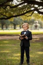 Little Tuxedos "Prodigy" Kids Black Tuxedo (5-Piece Set)