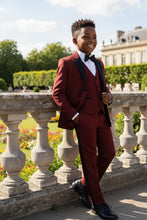"Prodigy" Kids Burgundy Tuxedo (5-Piece Set)