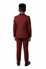 "Prodigy" Kids Burgundy Tuxedo (5-Piece Set)