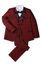 Little Tuxedos "Prodigy" Kids Burgundy Tuxedo (5-Piece Set)