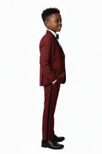 Little Tuxedos "Prodigy" Kids Burgundy Tuxedo (5-Piece Set)