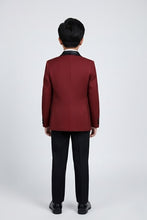 "London" Kids Wine Tuxedo (5-Piece Set)