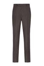 Mantoni "Ashton" Brown Super 140s Wool Suit Pants