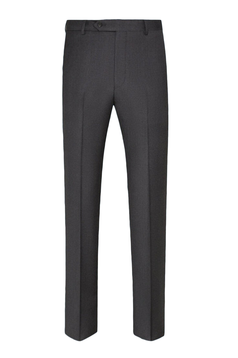 Mantoni "Ashton" Charcoal Super 140s Wool Suit Pants