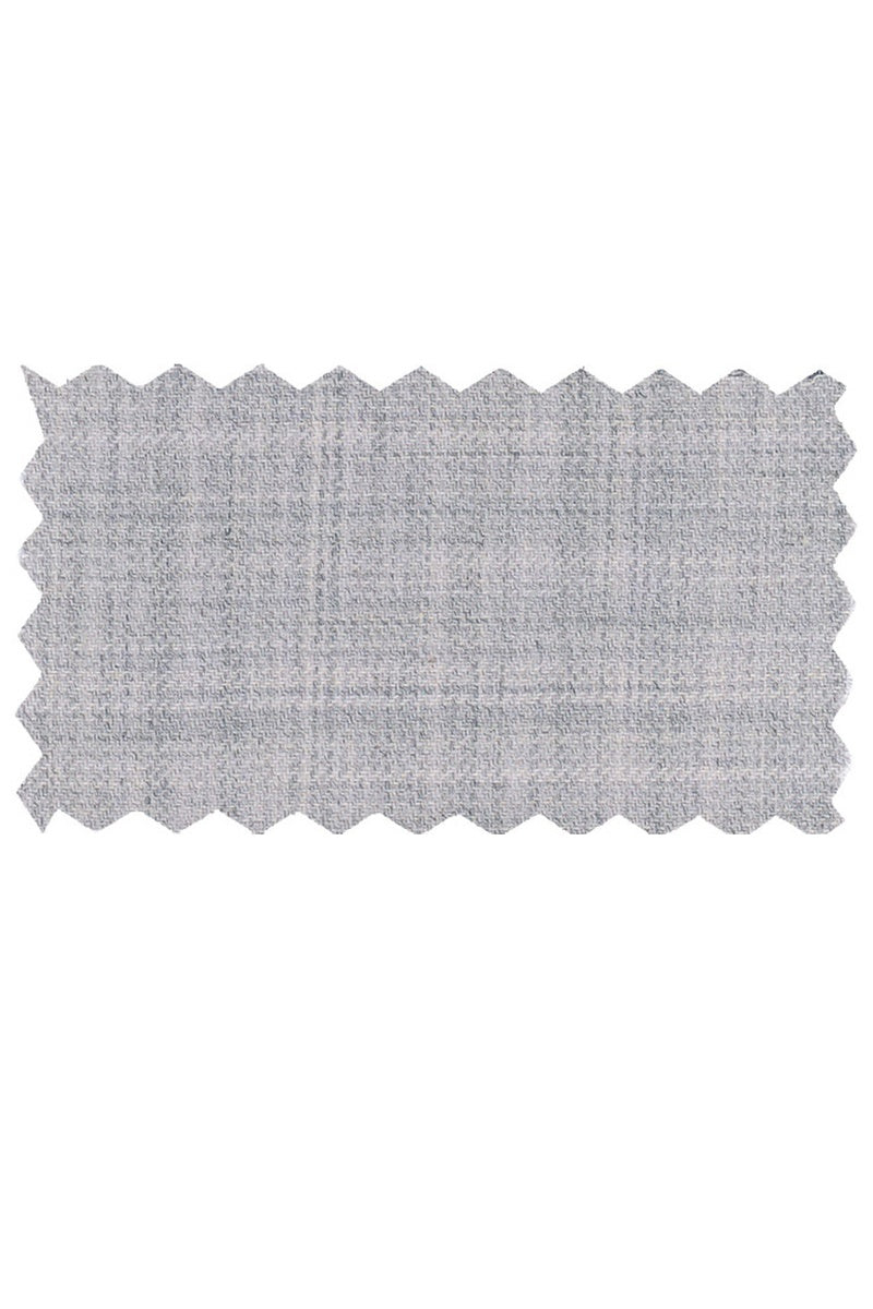 Mantoni "Ashton" Sterling Grey Super 140s Wool Suit Pants