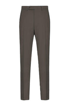 Mantoni "Ashton" Taupe Super 140s Wool Suit Pants