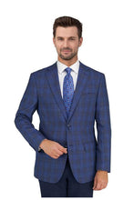Mantoni Mantoni Blue Plaid Sports Jacket