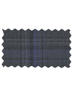 Mantoni Mantoni Charcoal & Grey Windowpane Suit (2-Piece Set)