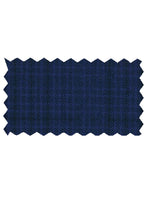 Mantoni Mantoni Dark Blue Windowpane Suit (2-Piece Set)