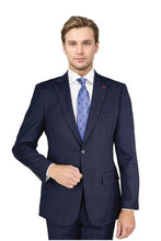 Mantoni Mantoni Navy Windowpane Suit (2-Piece Set)