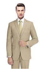 Mantoni Mantoni New Solid Beige Suit (2-Piece Set)