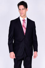 Mantoni Mantoni Solid Black Suit (2-Piece Set)