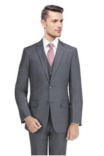 Mantoni Mantoni Solid Grey Suit (2-Piece Set)